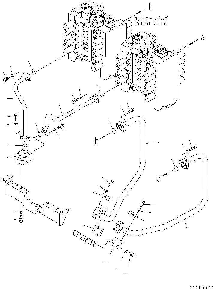 Схема запчастей Komatsu PC2000-8 - ЛИНИЯ КОВШАS(№-) ГИДРАВЛИКА