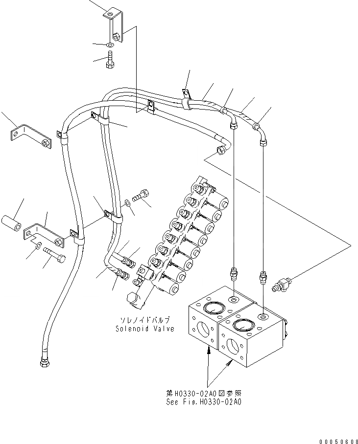 Схема запчастей Komatsu PC2000-8 - СОЛЕНОИДНЫЙ КЛАПАН ЛИНИЯ (/)(№-) ГИДРАВЛИКА