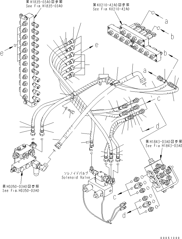 Схема запчастей Komatsu PC2000-8 - РАБОЧАЯ ЛИНИЯ PPCS (ТРУБЫ) (/)(№-) ГИДРАВЛИКА