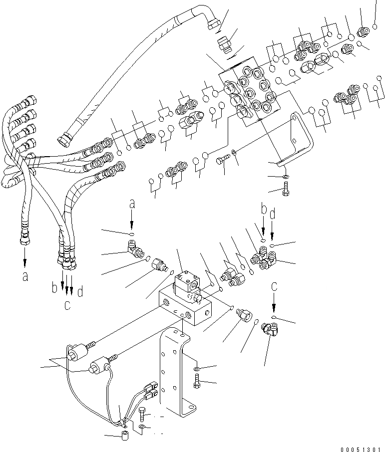 Схема запчастей Komatsu PC2000-8 - РАБОЧАЯ ЛИНИЯ PPCS (КЛАПАН)(№-) ГИДРАВЛИКА