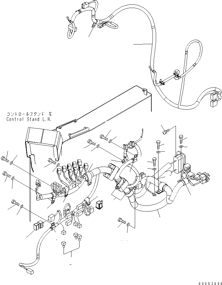 Схема запчастей Komatsu PC2000-8 - КАБИНА (Э/ПРОВОДКА) (КОНСОЛЬ) (ДЛЯ ПОГРУЗ.)(№-9) КАБИНА ОПЕРАТОРА И СИСТЕМА УПРАВЛЕНИЯ