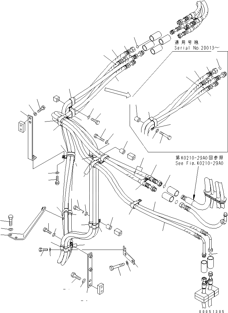 Схема запчастей Komatsu PC2000-8 - КОНДИЦ. ВОЗДУХА (ПАТРУБКИ КОНДИЦИОНЕРА) (КАБИНА) (/)(№-) КАБИНА ОПЕРАТОРА И СИСТЕМА УПРАВЛЕНИЯ