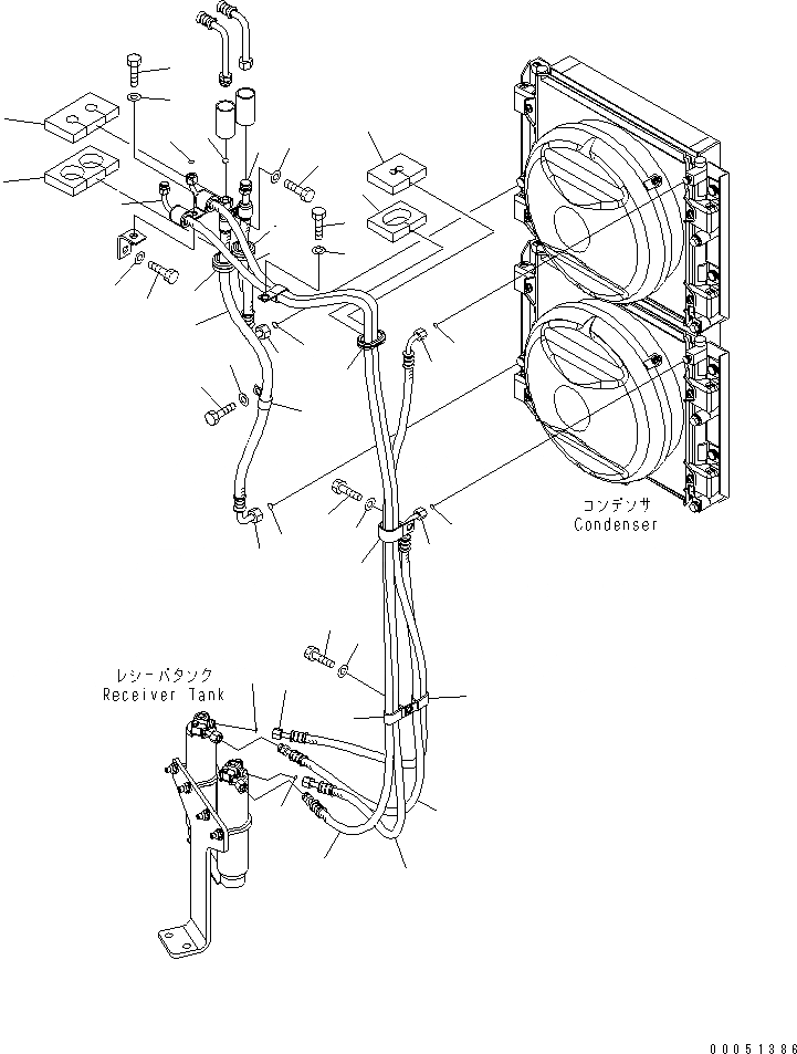 Схема запчастей Komatsu PC2000-8 - КОНДИЦ. ВОЗДУХА (ПАТРУБКИ КОНДИЦИОНЕРА) (КАБИНА) (/)(№-) КАБИНА ОПЕРАТОРА И СИСТЕМА УПРАВЛЕНИЯ