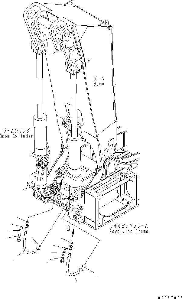 Схема запчастей Komatsu PC2000-8 - ЦИЛИНДР СТРЕЛЫТРУБЫ (ДЛЯ ПОГРУЗ.) (/)(№-) РАБОЧЕЕ ОБОРУДОВАНИЕ