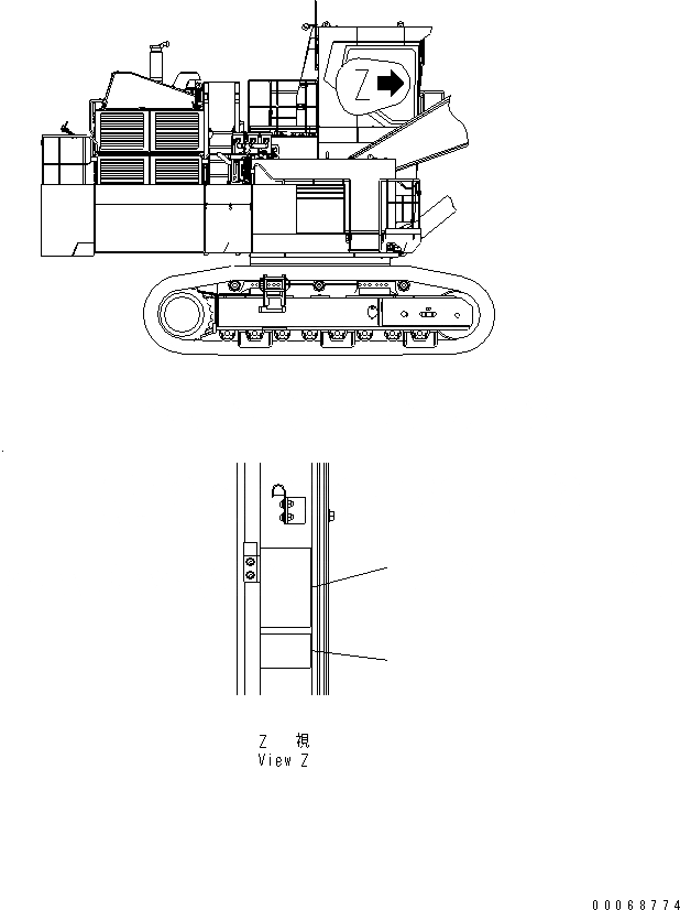 Схема запчастей Komatsu PC2000-8 - ПЛАСТИНА (ПОГРУЗ.) (АНГЛ.)(№-) МАРКИРОВКА