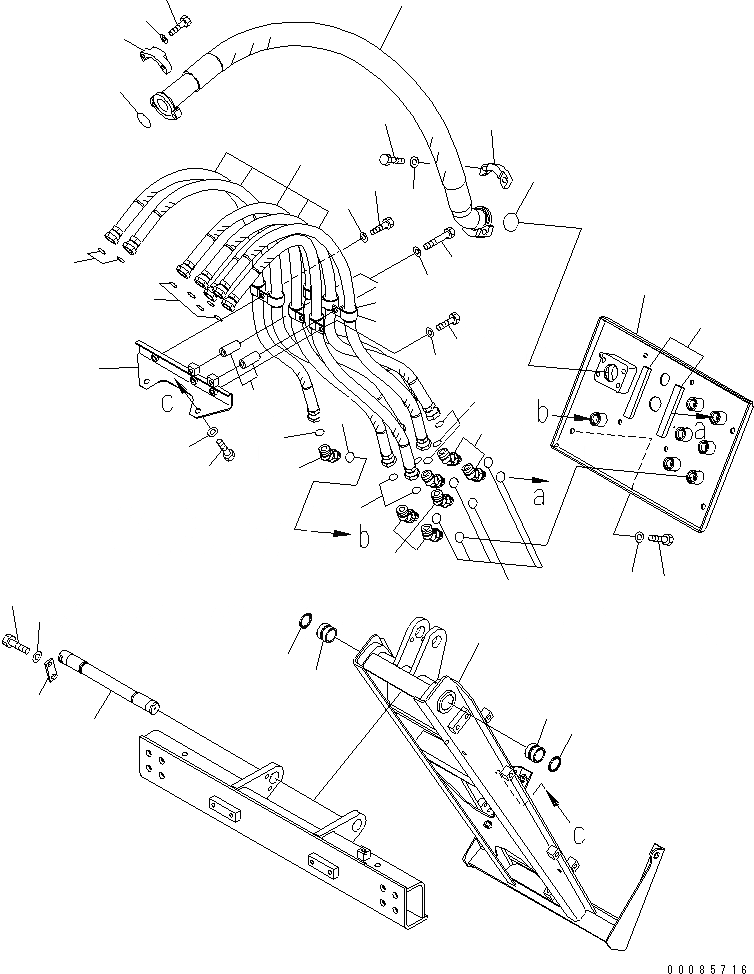 Схема запчастей Komatsu PC2000-8 - SERVICE ЦЕНТР. (ОСНОВН. ЧАСТИ) (РУКОЯТЬ ASSEMBLY)(№-) РАЗНОЕ