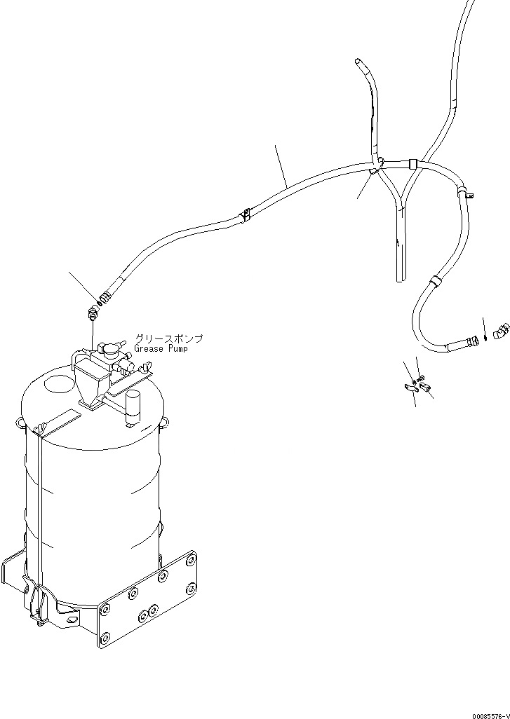 Схема запчастей Komatsu PC2000-8 - НАСОС СМАЗКИ (REFILL ТРУБЫ) (SERVICE ЦЕНТР.) (БЕЗ E.КЛАПАН) (/)(№-) РАЗНОЕ