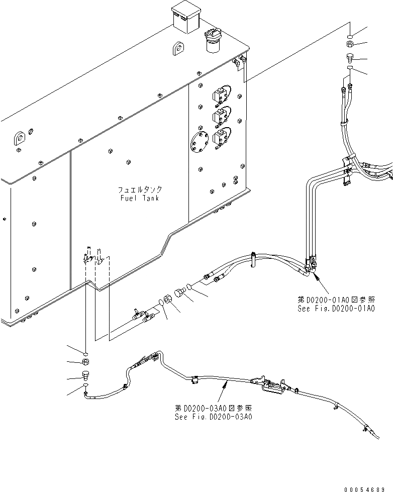 Схема запчастей Komatsu PC2000-8 - FLASHING И ЭЛЕМЕНТЫ (ЭЛЕМЕНТЫ) (ТОПЛИВН. БАК.)(№-) РАЗНОЕ