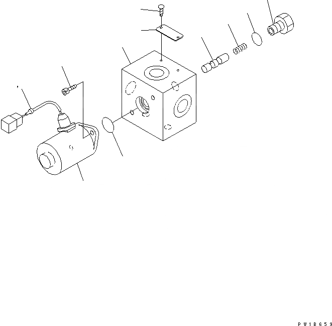 Схема запчастей Komatsu PC2000-8 - СОЛЕНОИДНЫЙ КЛАПАН (ВНУТР. ЧАСТИ)(№-) ОСНОВН. КОМПОНЕНТЫ И РЕМКОМПЛЕКТЫ