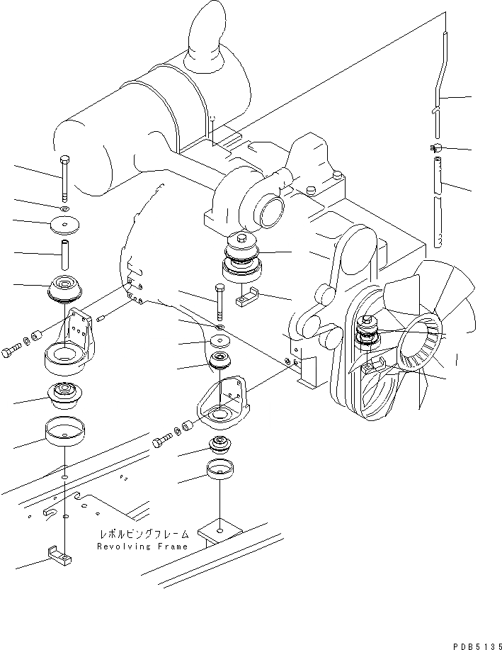 Схема запчастей Komatsu PC200CA-6 - КРЕПЛЕНИЕ ДВИГАТЕЛЯ(№C-) КОМПОНЕНТЫ ДВИГАТЕЛЯ