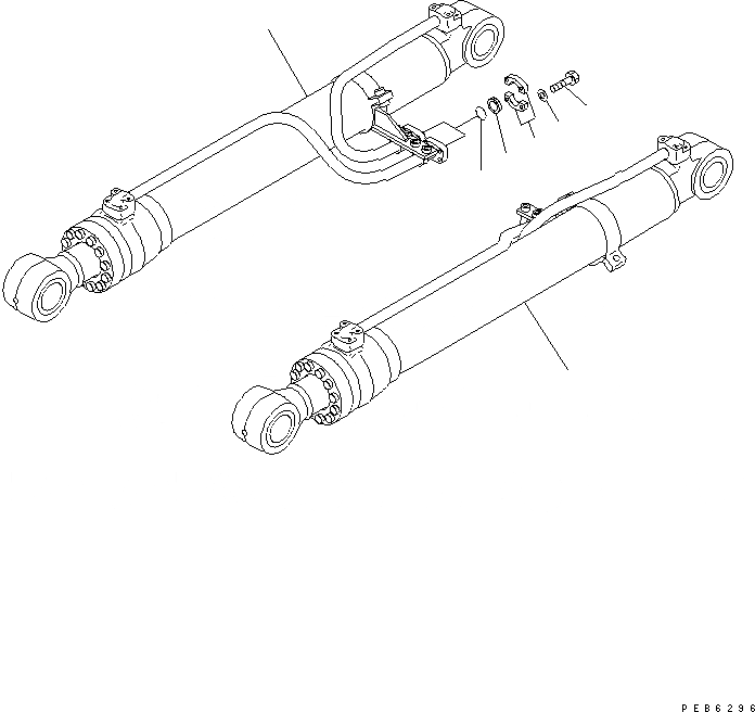 Схема запчастей Komatsu PC200CA-6 - ЦИЛИНДР СТРЕЛЫ(ЭЛЕМЕНТЫ) (ДЛЯ COMPONENT)(№C8-) РАБОЧЕЕ ОБОРУДОВАНИЕ