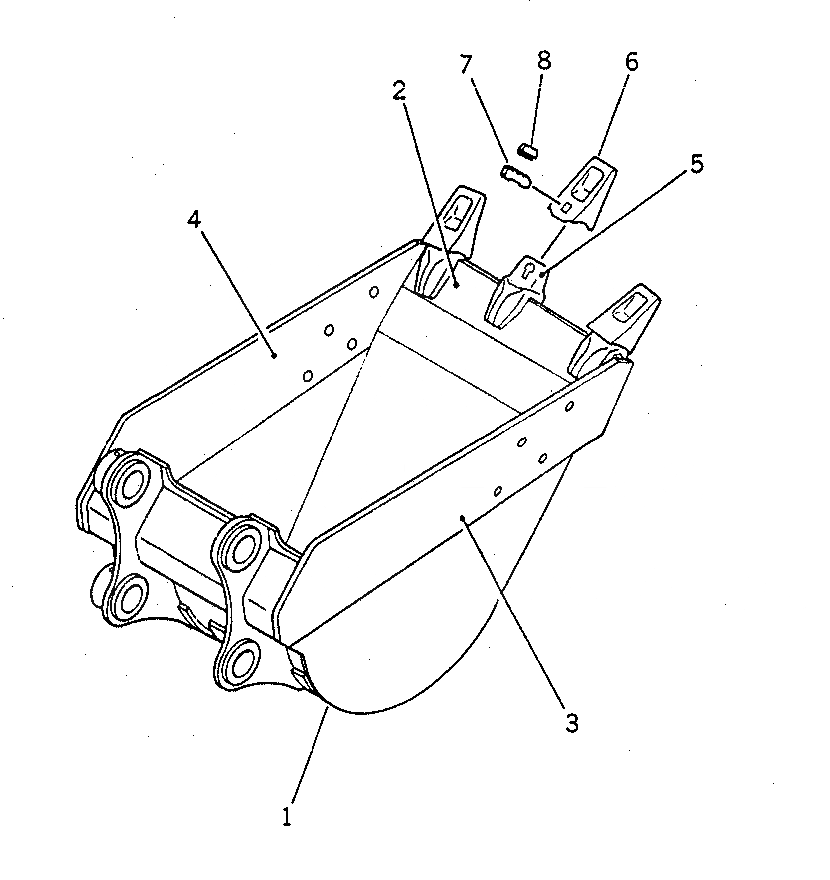 Схема запчастей Komatsu PC200CA-6 - КОВШ¤ .M (CECE .M)¤ 7MM (ВЕРТИКАЛЬН. ПАЛЕЦ)(№C-) РАБОЧЕЕ ОБОРУДОВАНИЕ