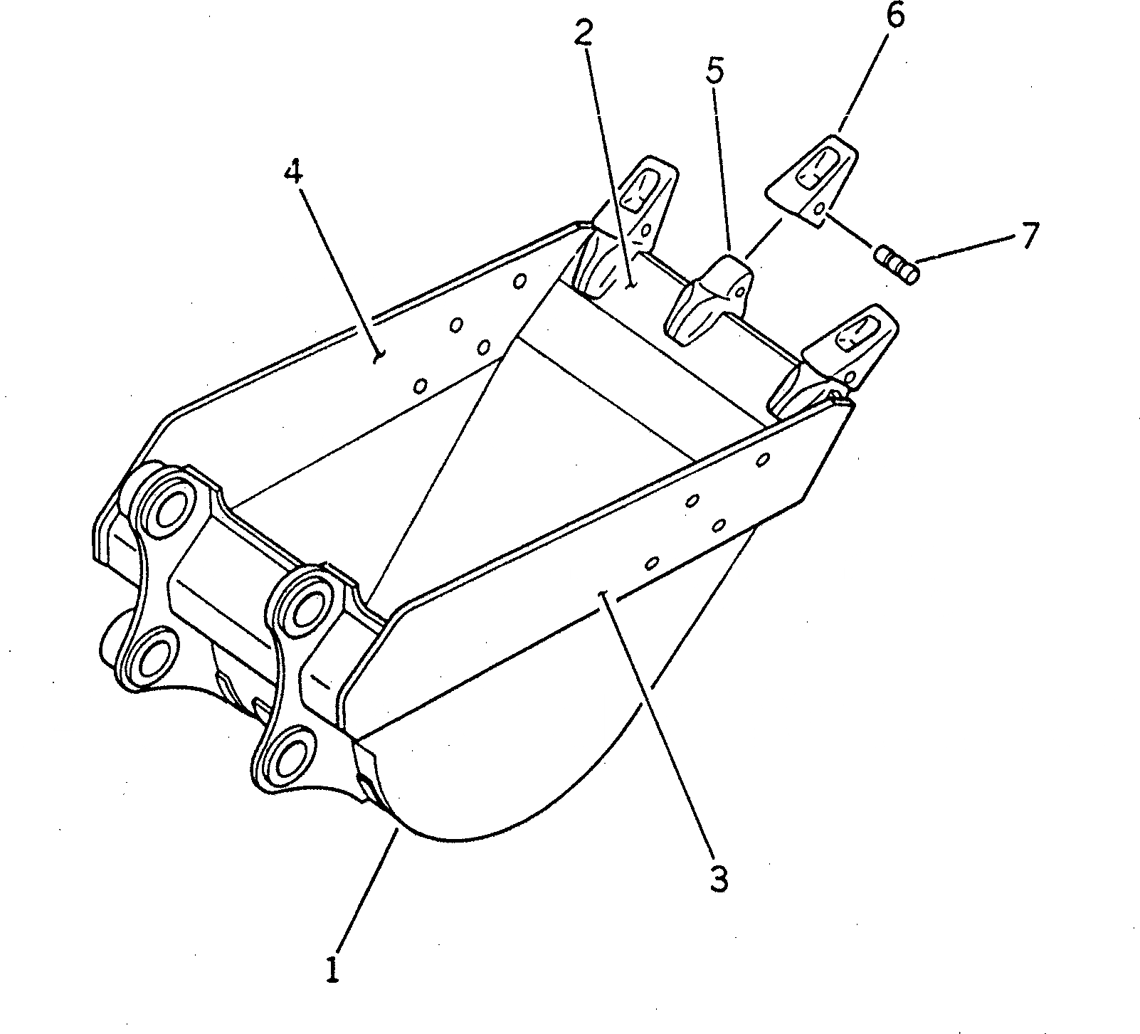 Схема запчастей Komatsu PC200CA-6 - КОВШ¤ .M (CECE .M)¤ 7MM (ГОРИЗОНТАЛЬН. ПАЛЕЦ)(№C-) РАБОЧЕЕ ОБОРУДОВАНИЕ