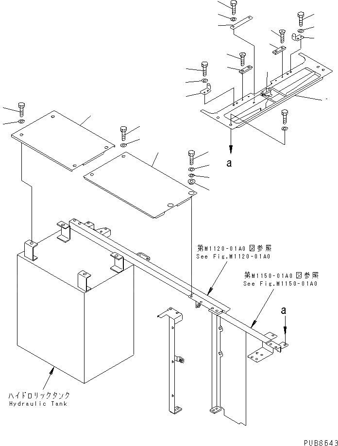 Схема запчастей Komatsu PC200EN-6K - КРЫШКА(КАБИНА) (ВЕРХН.) ЧАСТИ КОРПУСА