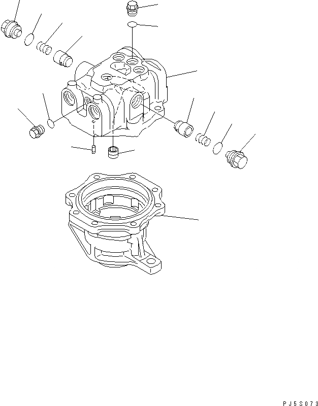 Схема запчастей Komatsu PC200LC-6H - МОТОР ПОВОРОТА (/)(№8-9998) ОСНОВН. КОМПОНЕНТЫ И РЕМКОМПЛЕКТЫ