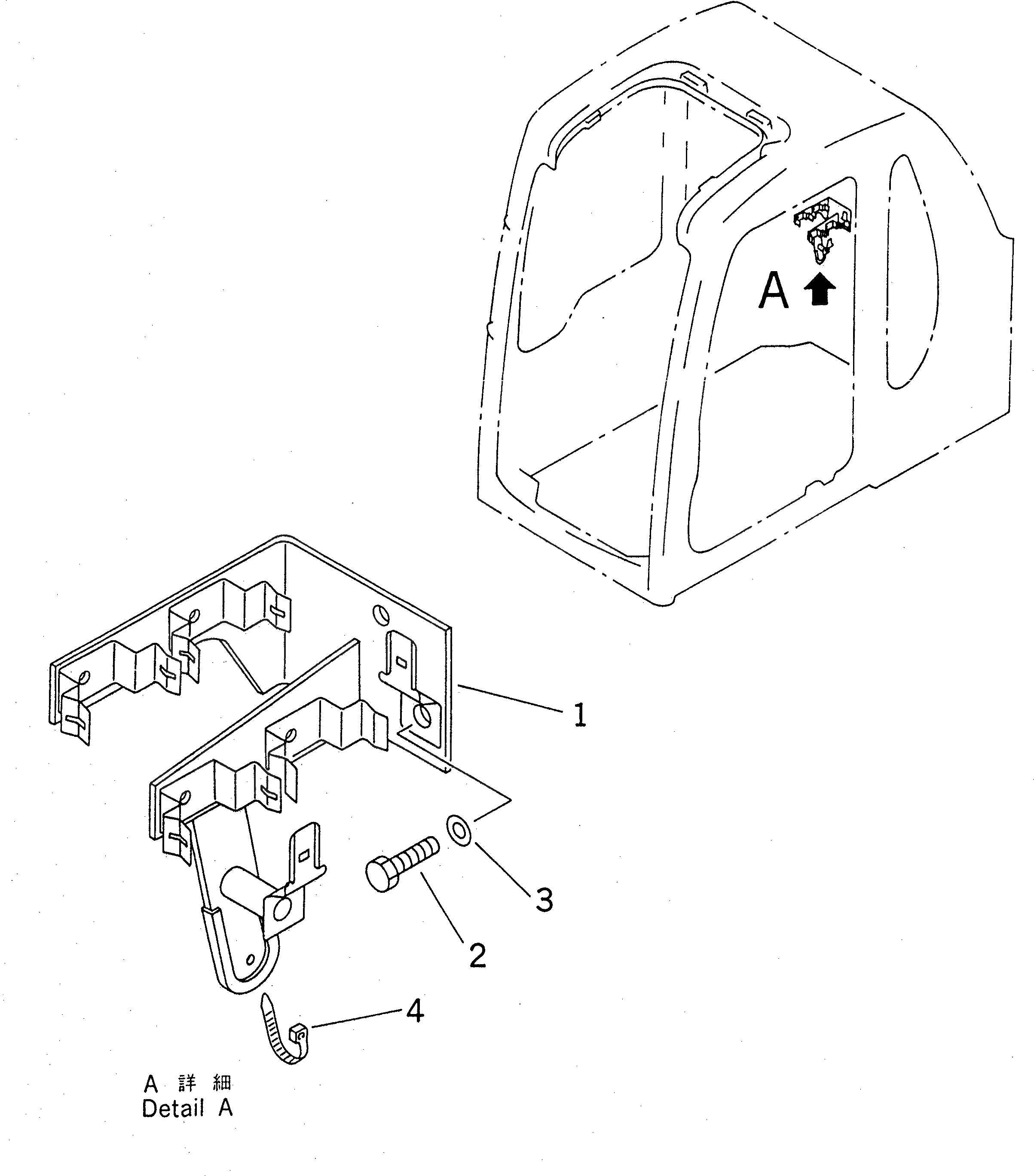 Схема запчастей Komatsu PC200LC-6S - КАБИНА (TERMINAL BRACKET) (ДЛЯ POWER СДВИГ. ВВЕРХ ОКНА)(№8-87999) КАБИНА ОПЕРАТОРА И СИСТЕМА УПРАВЛЕНИЯ