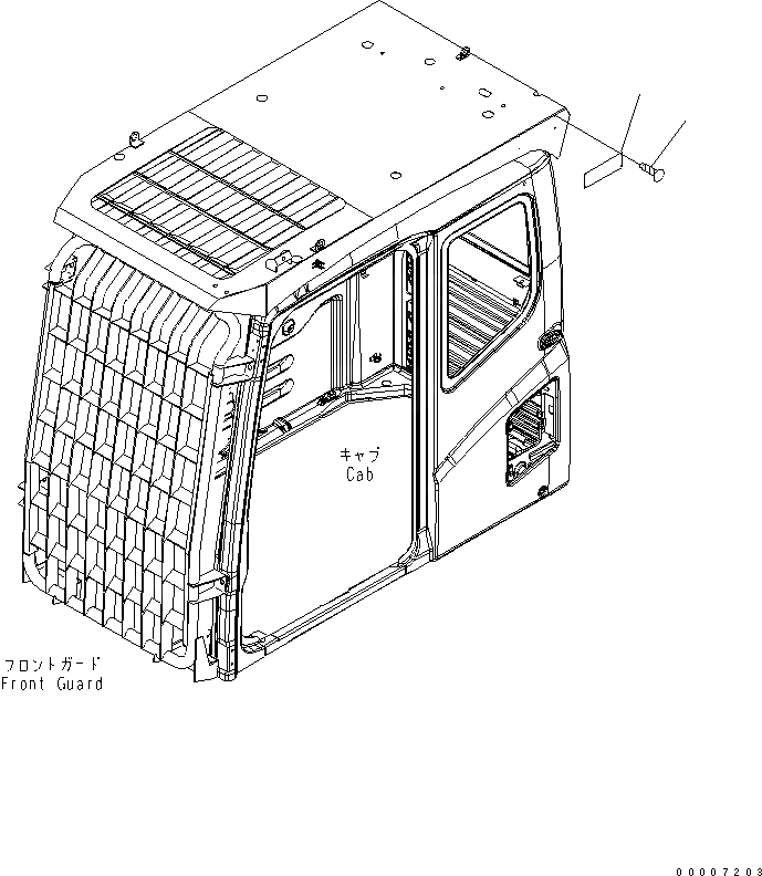 Схема запчастей Komatsu PC200LC-7 - ПРЕДУПРЕЖДАЮЩ. МАРКИРОВКА (ДЛЯ ЗАЩИТЫ LV2) (АНГЛ.)(№779-) МАРКИРОВКА