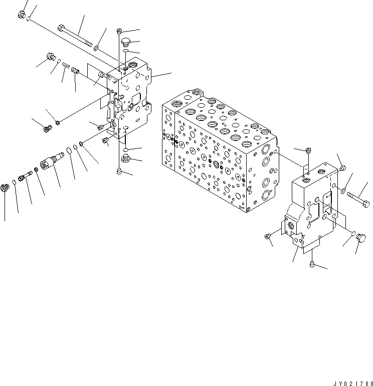 Схема запчастей Komatsu PC200LC-7 - УПРАВЛЯЮЩ. КЛАПАН (-АКТУАТОР) (7/9)(№89-) ОСНОВН. КОМПОНЕНТЫ И РЕМКОМПЛЕКТЫ