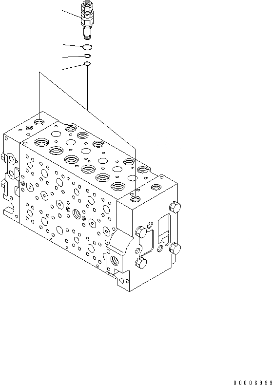 Схема запчастей Komatsu PC200LC-7-BA - ОСНОВН. КЛАПАН (9/) ОСНОВН. КОМПОНЕНТЫ И РЕМКОМПЛЕКТЫ