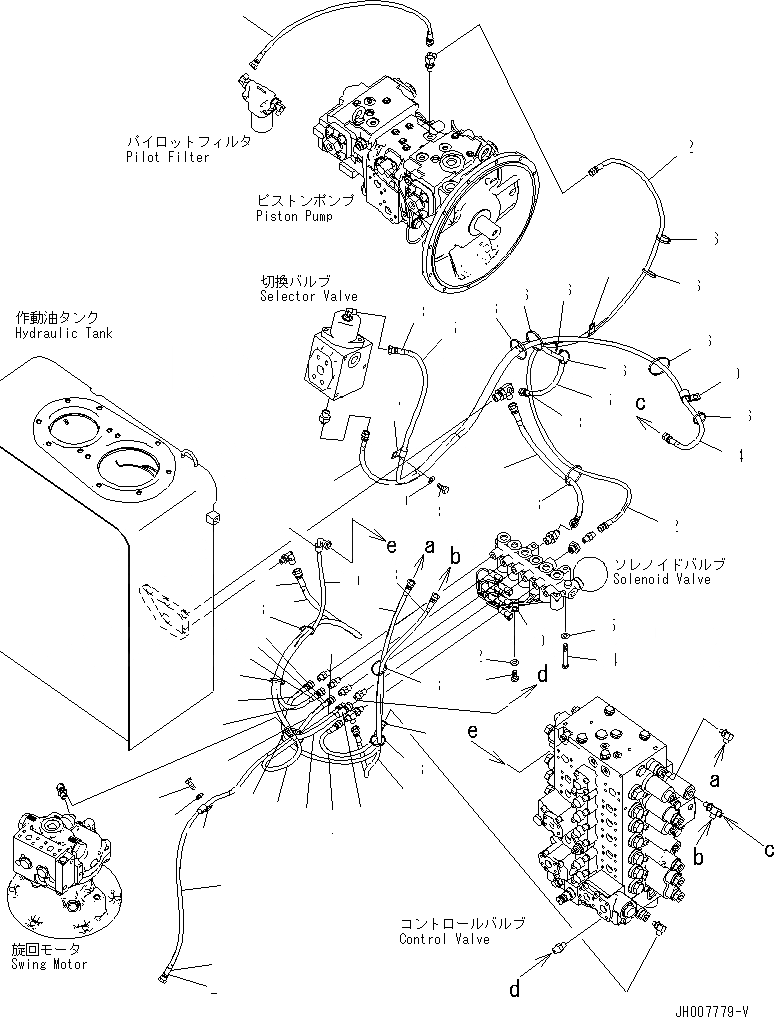 Схема запчастей Komatsu PC200LC-8 - СОЛЕНОИДНЫЙ КЛАПАН КОНТУР (СОЛЕНОИДНЫЙ КЛАПАН ТРУБЫ) (ДЛЯ -АКТУАТОР) ГИДРАВЛИКА