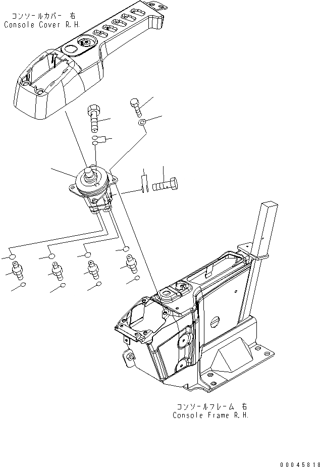 Схема запчастей Komatsu PC200LC-8 - КАБИНА (ПОЛ) (КЛАПАН¤ ПРАВ.) (ТЕРМОЗАЩИТ.)(№-) КАБИНА ОПЕРАТОРА И СИСТЕМА УПРАВЛЕНИЯ