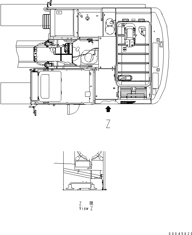 Схема запчастей Komatsu PC200LC-8 - SERVICE INSTRUCTION (ВОЗДУХООЧИСТИТЕЛЬ) (ФРАНЦИЯ)(№-) МАРКИРОВКА