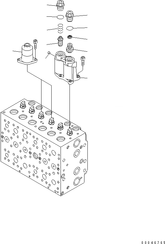 Схема запчастей Komatsu PC200LC-8 - ОСНОВН. КЛАПАН (/7)(№-) ОСНОВН. КОМПОНЕНТЫ И РЕМКОМПЛЕКТЫ
