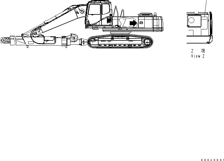 Схема запчастей Komatsu PC200SC-7-M1 - ПЛАСТИНА (ВОЗДУХООЧИСТИТЕЛЬ¤ ДВОЙНОЙ ЭЛЕМЕНТ) (ЯПОН.) МАРКИРОВКА