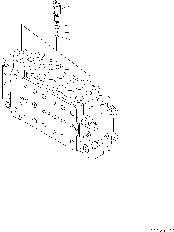 Схема запчастей Komatsu PC200SC-7-M1 - ОСНОВН. КЛАПАН (-АКТУАТОР) (/) ОСНОВН. КОМПОНЕНТЫ И РЕМКОМПЛЕКТЫ