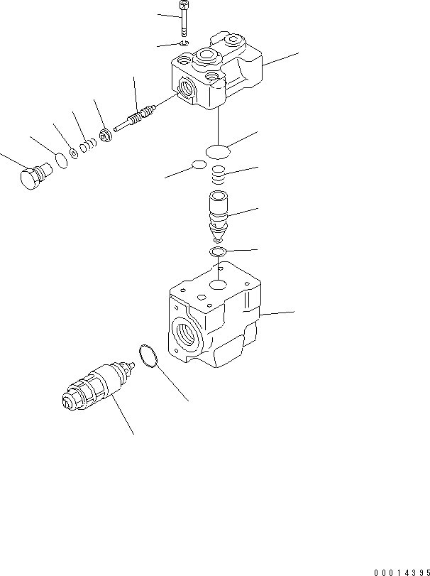 Схема запчастей Komatsu PC200SC-7-M1 - ЗАКРЫВАЮЩИЙ КЛАПАН(ДЛЯ СТРЕЛЫ) ОСНОВН. КОМПОНЕНТЫ И РЕМКОМПЛЕКТЫ