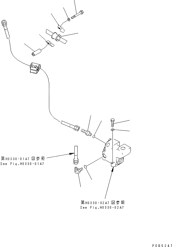Схема запчастей Komatsu PC200SC-6 - ВОЗВРАТНАЯ ЛИНИЯ(БЛОК) ГИДРАВЛИКА