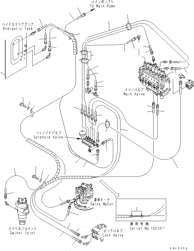 Схема запчастей Komatsu PC200SC-6 - СОЛЕНОИДНЫЙ КЛАПАН (СОЛЕНОИДНЫЙ КЛАПАН ЛИНИЯ)(№-) ГИДРАВЛИКА