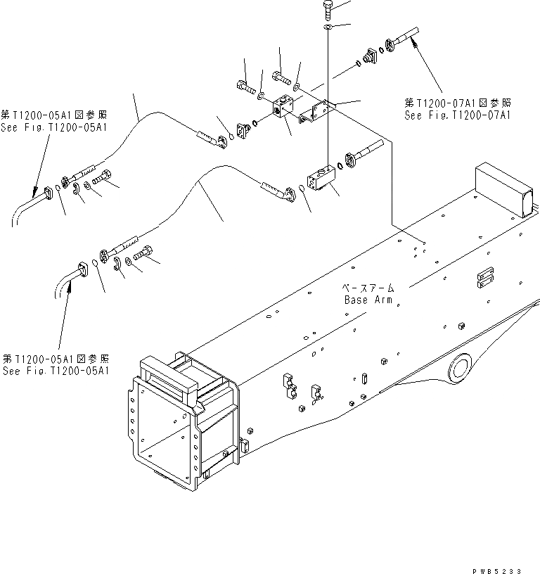 Схема запчастей Komatsu PC200SC-6 - РУКОЯТЬ (TELESCO ТРУБЫ)(№-) РАБОЧЕЕ ОБОРУДОВАНИЕ