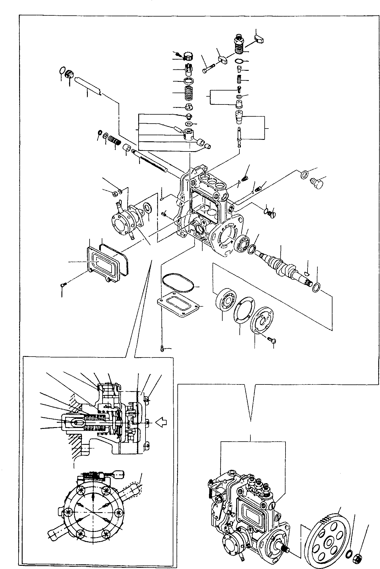 Схема запчастей Komatsu PC20-7 - ТОПЛ. НАСОС ДВИГАТЕЛЬ