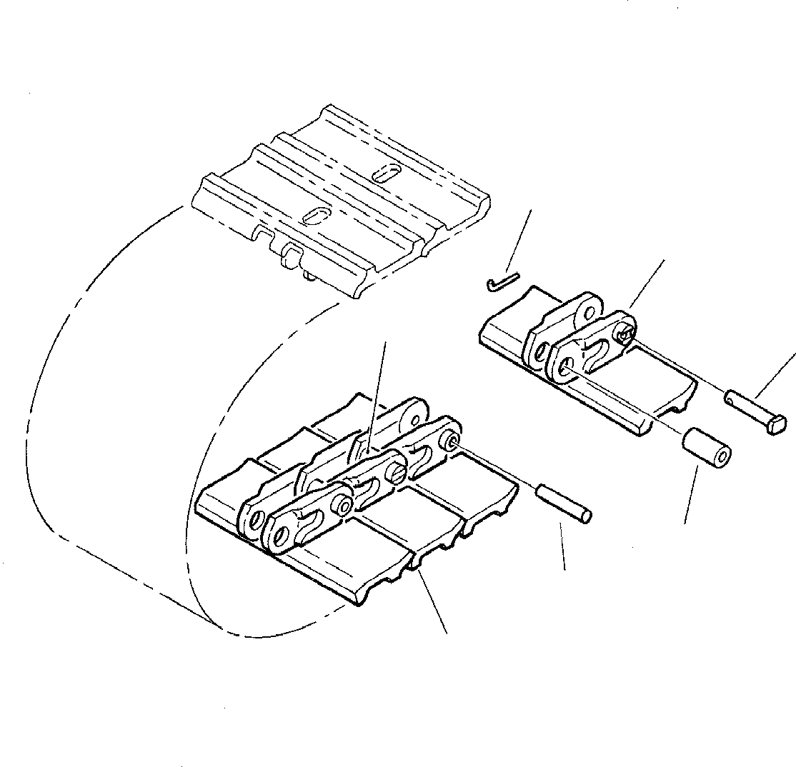 Схема запчастей Komatsu PC20-7 - ГУСЕНИЦЫ (ДЛЯ STEEL SHOE L=) ХОДОВАЯ
