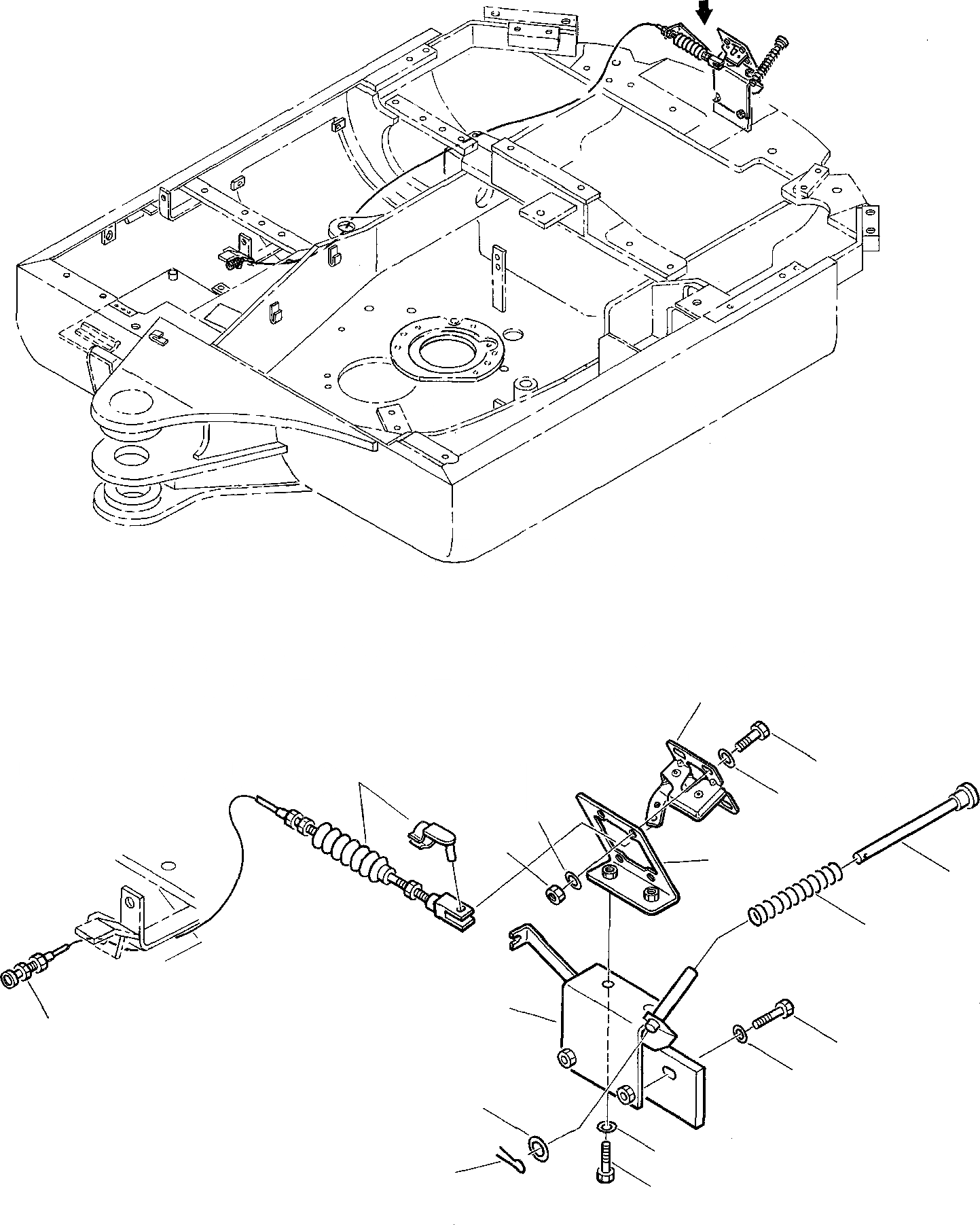 Схема запчастей Komatsu PC20-7 - КАПОТ (/) ЧАСТИ КОРПУСА И КАБИНА