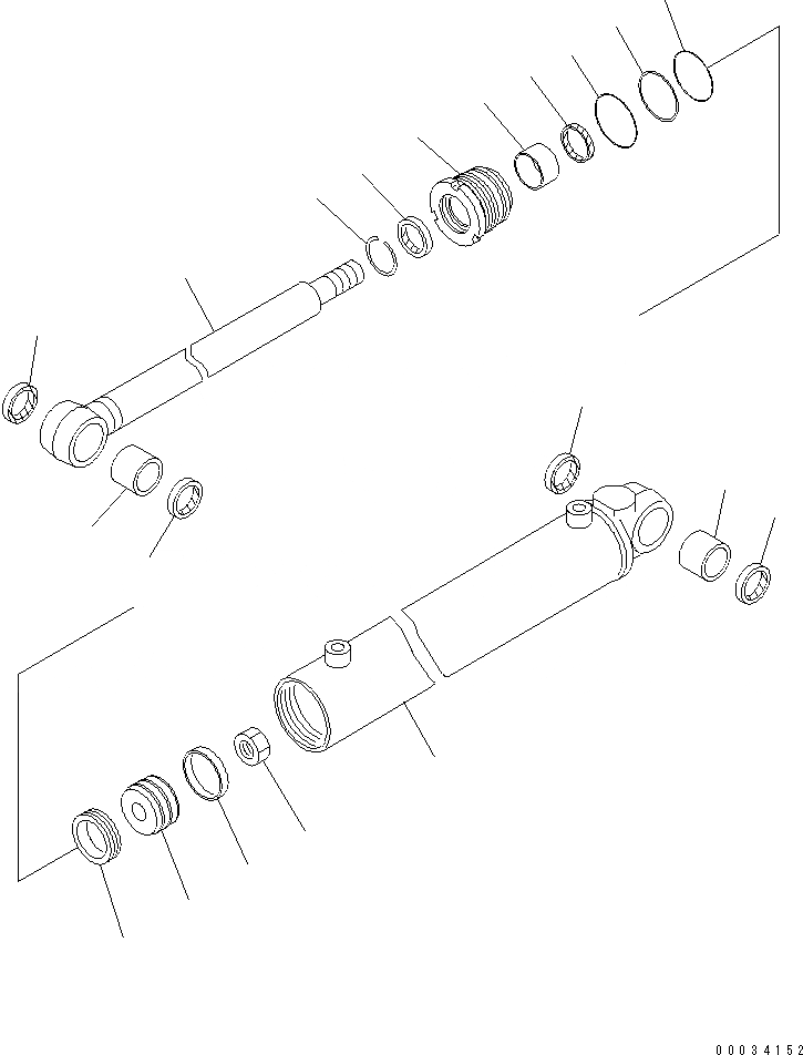 Схема запчастей Komatsu PC20MR-1 - ПОВОРОТН. ЦИЛИНДР (ВНУТР. ЧАСТИ)(№9-) ОСНОВН. КОМПОНЕНТЫ И РЕМКОМПЛЕКТЫ