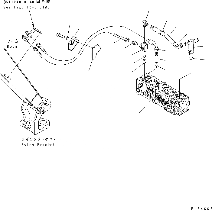 Схема запчастей Komatsu PC20MR-1 - НАВЕСНОЕ ОБОРУД-Е (-WAY) ГИДРАВЛИКА