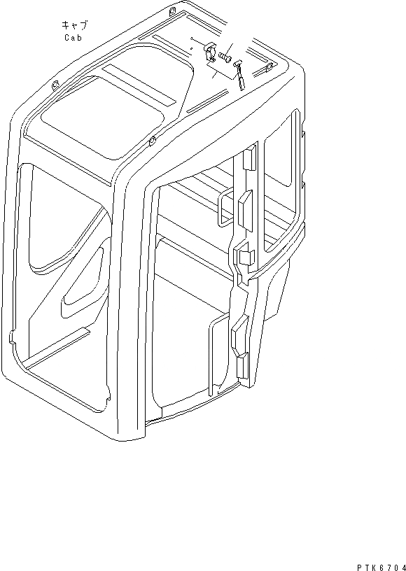 Схема запчастей Komatsu PC20MR-1 - КАБИНА (8/) (МОЛОТ) КАБИНА ОПЕРАТОРА И СИСТЕМА УПРАВЛЕНИЯ