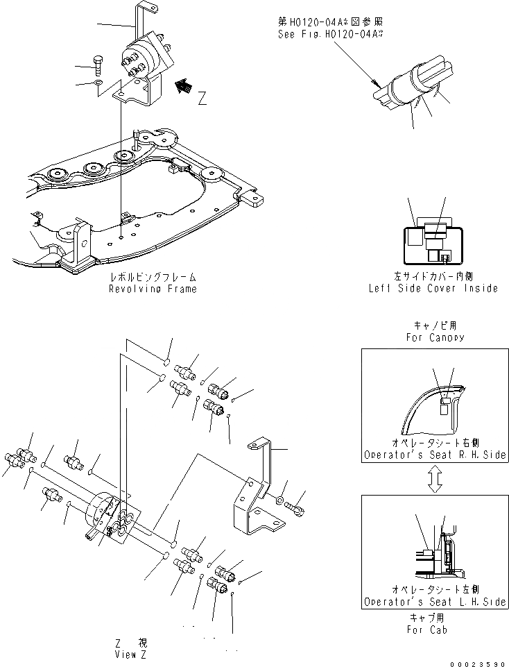 Схема запчастей Komatsu PC20MR-2-A - ISO-KOMATSU PATTERN УПРАВЛ-Е ГИДРАВЛИКА