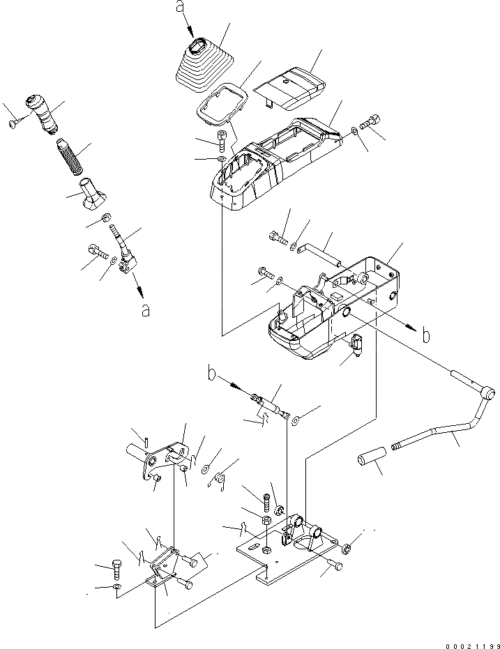 Схема запчастей Komatsu PC20MR-2 - КАБИНА (КОНСОЛЬ ЛЕВ.) (ДЛЯ СЕВ. АМЕРИКИ) КАБИНА ОПЕРАТОРА И СИСТЕМА УПРАВЛЕНИЯ