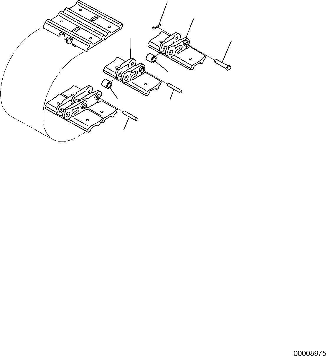 Схема запчастей Komatsu PC20MR-2 - ГУСЕНИЦЫ (STEEL SHOE L=) НИЖН.CARRIAGE