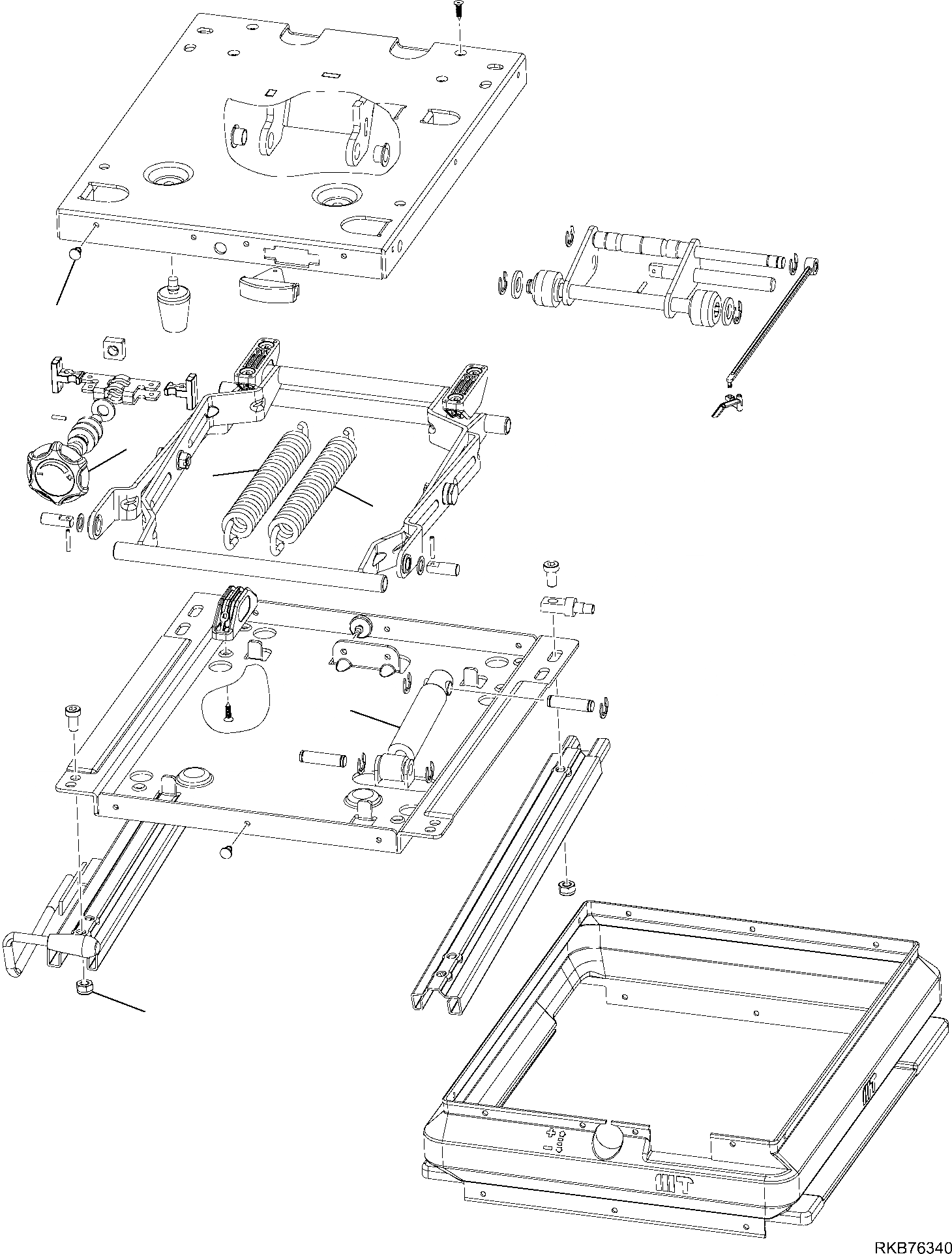 Схема запчастей Komatsu PC20MR-2 - СИДЕНЬЕ ОПЕРАТОРА (DELUXE) (КАБИНА) (/) ЧАСТИ КОРПУСА И КАБИНА