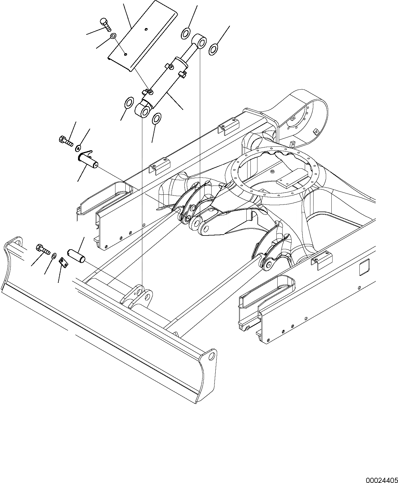 Схема запчастей Komatsu PC20MR-2 - ОТВАЛ (/) РАБОЧЕЕ ОБОРУДОВАНИЕ