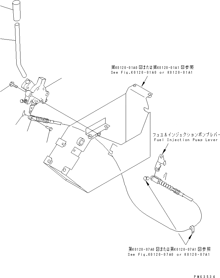 Схема запчастей Komatsu PC20R-8 - РЫЧАГ УПРАВЛ-Я ПОДАЧЕЙ ТОПЛИВА И МЕХАНИЗМ (БЕЗ ONE TOUCH DECEL.) КАБИНА ОПЕРАТОРА И СИСТЕМА УПРАВЛЕНИЯ