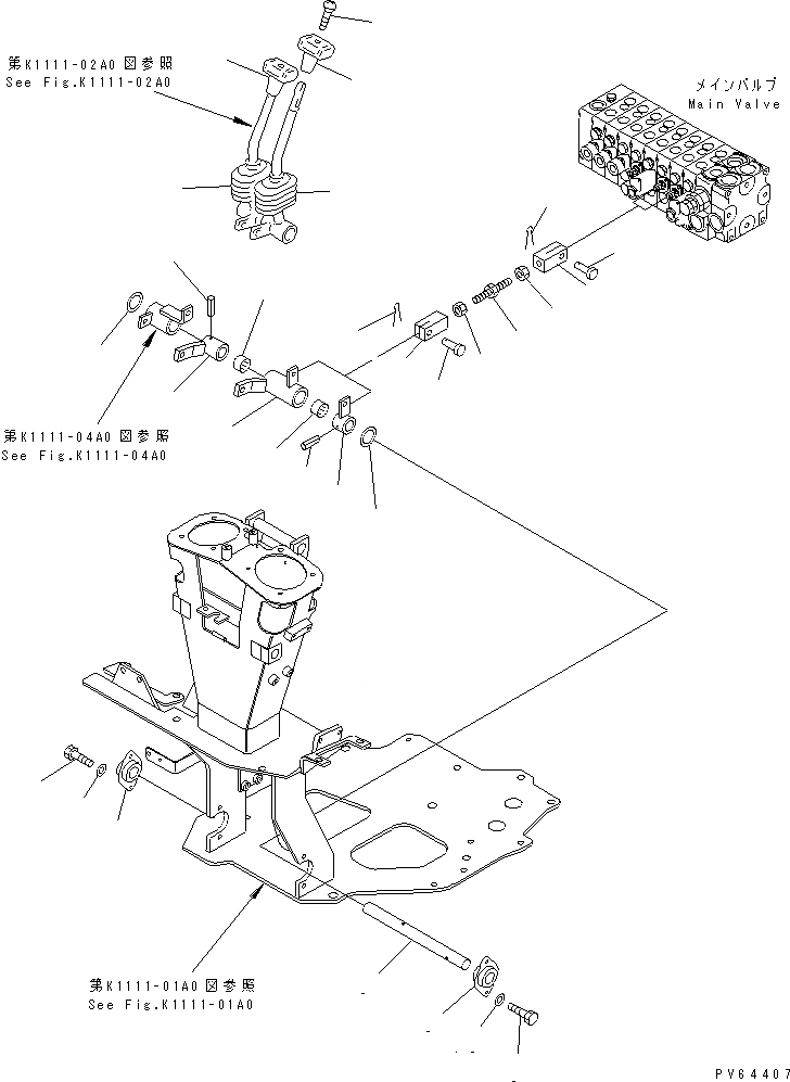 Схема запчастей Komatsu PC20UU-3 - ОСНОВН. УПРАВЛ-Е (ХОД) (/) КАБИНА ОПЕРАТОРА И СИСТЕМА УПРАВЛЕНИЯ