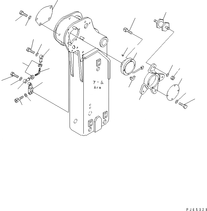 Схема запчастей Komatsu PC20UU-3 - РУКОЯТЬ (POTENTIOMETER И КОМПОНЕНТЫ) (ДЛЯ МОЛОТА РУКОЯТЬ) РАБОЧЕЕ ОБОРУДОВАНИЕ