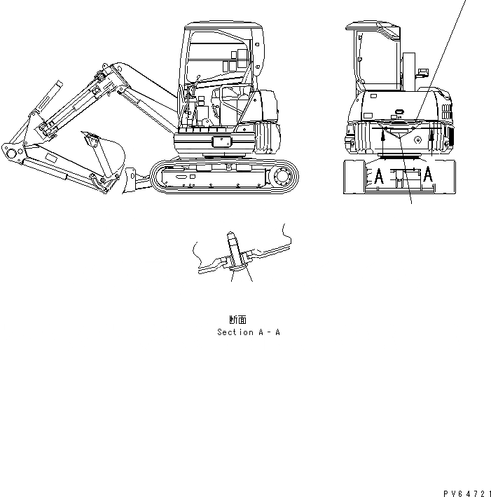 Схема запчастей Komatsu PC20UU-3 - МАРКИРОВКА (ДЛЯ ДОПОЛН. ПРОТИВОВЕС) МАРКИРОВКА