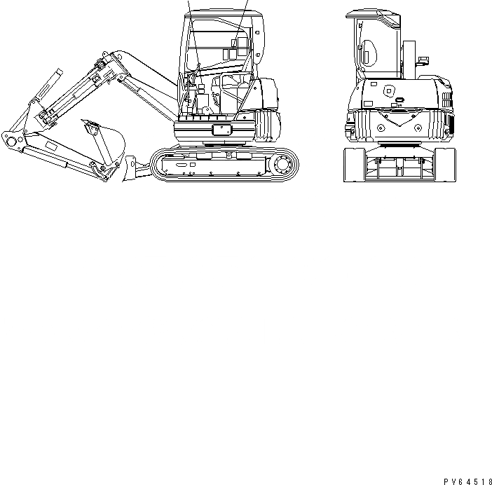 Схема запчастей Komatsu PC20UU-3 - МАРКИРОВКА (OPERATING ПЛАСТИНА) МАРКИРОВКА