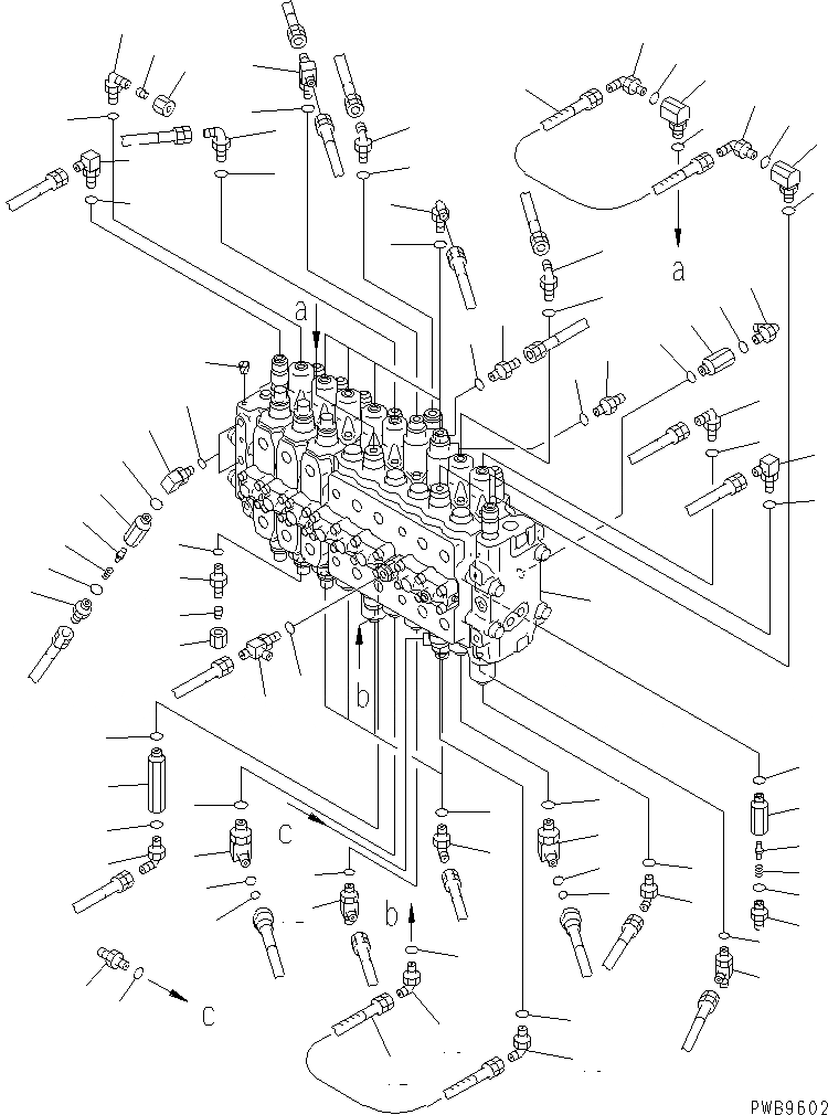 Схема запчастей Komatsu PC210-6G - ОСНОВН. КЛАПАН (КЛАПАН) ( АКТУАТОР)(№-) ГИДРАВЛИКА
